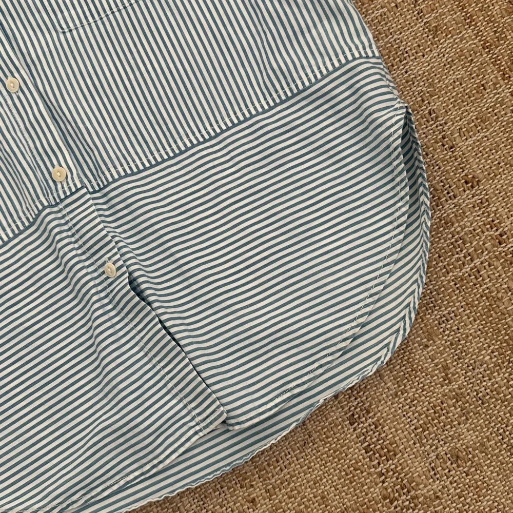 Madewell Courier Stripe Button Down Shirt Blue White XS - Picture 3 of 8